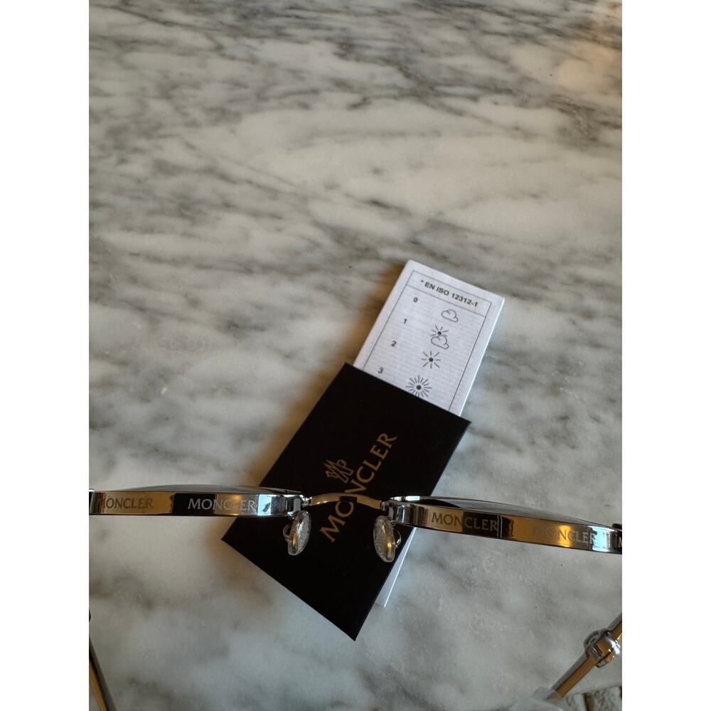 Moncler ML0224 Tatou 14N Shiny Light Ruthenium - Picture 6 of 7